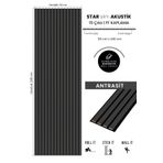 BURAMODA Star Slim Flex Akustik Duvar Paneli Ff Kaplama Antrasit 60x250 Cm - Ses Ve Isı Yalıtımı