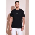 Buratti % 100 Pamuk Bisiklet Yaka Regular Fit T Shirt Erkek T Shirt 5902757 - XL - Siyah