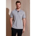 Buratti % 100 Pamuk Düğmeli Regular Fit Polo Yaka T Shirt Erkek POLO YAKA T SHİRT 5902118 - XL - Taş