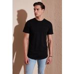 Buratti % 100 Pamuk Regular Fit Bisiklet Yaka T shirt Erkek T Shirt 5902511 SİYAH