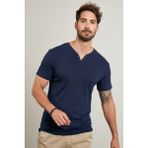Buratti % 100 Pamuklu V Yaka Slim Fit T Shirt Erkek T SHİRT 5902122 - İndigo