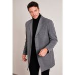 Buratti 5840098 Açık Gri Erkek Kaşe Kaban