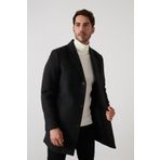 Buratti 5840098 Siyah Erkek Kaşe Kaban