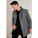 Buratti 5840099 Açık Gri Erkek Kaşe Kaban