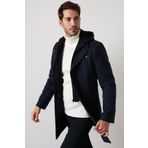 Buratti 5841013 Siyah Erkek Kaşe Kaban