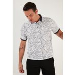 Buratti 646B3540 Desenli Pamuklu Slim Fit Polo Yaka Erkek T Shirt