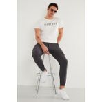 Buratti Baskılı Bisiklet Yaka Pamuklu Slim Fit T Shirt Erkek T Shirt 541DPRTMNT24 - Beyaz - 2XL