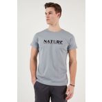 Buratti Bisiklet Yaka % 100 Pamuk Slim Fit T Shirt Erkek T SHİRT 541NATURE