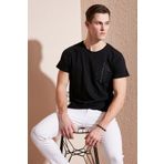 Buratti Bisiklet Yaka % 100 Pamuk Slim Fit T Shirt Erkek T SHİRT Babalar Günü Özel 541QUINT