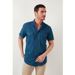 Buratti CF21S111153 İndigo Erkek Gömlek