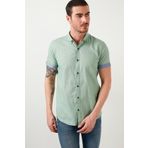 Buratti CF21S112546 Elma Yeşili Erkek Gömlek
