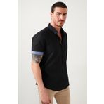 Buratti CF21S112546 Siyah Erkek Gömlek
