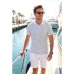 Buratti Çizgili Kısa Kollu Düğmeli Polo T Shirt Erkek POLO T SHİRT Babalar Günü Özel 5904026
