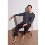 Buratti Ekoseli Cepli Beli Lastikli % 100 Pamuk Regular Fit Pijama Takımı Erkek PİJAMA TAKIMI 657200