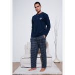 Buratti Ekoseli Yumuşak Dokulu Regular Fit Uzun Kollu Pijama Takımı Erkek PİJAMA TAKIMI 609611030