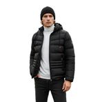 Buratti Erkek Kapüşonlu, Fermuarlı, Cepli, Slim Fit Mont, Siyah, S Beden
