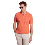 BURATTI Erkek Polo Yaka T-Shirt, Regular Fit, Kısa Kollu, Turuncu, M Beden