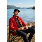Buratti Erkek Slim Fit, Dik Yaka, Fermuarlı, Cepli Polar Hırka, Bordo