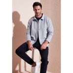 Buratti Fitilli Çıtçıtlı Relaxed Fit Gömlek Erkek Gömlek 5905510 - S - Açık Gri