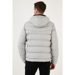 Buratti Kapüşonlu Cepli Slim Fit Şişme Mont Erkek MONT 6490001