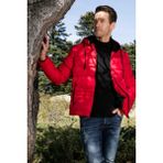Buratti Kapüşonlu Fermuarlı Cepli Slim Fit Mont Erkek Mont 6490001 - Kırmızı