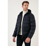 Buratti Kapüşonlu Fermuarlı Cepli Slim Fit Mont Erkek Mont 6490001