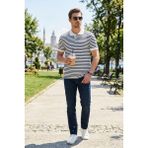 Buratti Normal Kalıp Boru Paça Normal Bel Kot Pantolon Erkek Kot Pantolon 2203C51PARMA - Lacivert - 30 / 32