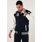 Buratti Oversize Kolej Yaka Cepli Bomber Ceket Erkek Ceket 628MNH178