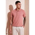 Buratti Pamuk Düğmeli Regular Fit Polo T-Shirt Erkek Polo T Shirt 5902127 - Gül Kurusu