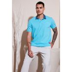 Buratti Pamuk Düğmeli Regular Fit Polo Yaka T Shirt Erkek Polo Yaka T Shirt 5902134 - Aqua Mavisi