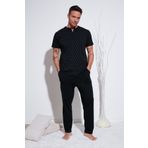Buratti Pamuklu Beli Lastikli Regular Fit Kısa Kollu Pijama Takımı Erkek PİJAMA TAKIMI 6572009