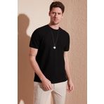 Buratti Pamuklu Bisiklet Yaka Basic T Shirt Erkek T Shirt Babalar Günü Özel 5902387