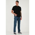 Buratti Pamuklu Comfort Fit Normal Bel Boru Paça Jeans Erkek Kot Pantolon 4400C17TEXAS - Mavi - 31 - 32