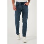 Buratti Pamuklu Comfort Fit Normal Bel Boru Paça Jeans Erkek KOT PANTOLON 4412C02TEXAS