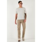 Buratti Pamuklu Comfort Fit Normal Bel Boru Paça Jeans Erkek Kot Pantolon 4412C19TEXAS - Bej - 32 - 32