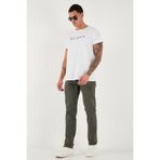Buratti Pamuklu Comfort Fit Normal Bel Boru Paça Jeans Erkek KOT PANTOLON 4412C19TEXAS