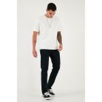 Buratti Pamuklu Comfort Fit Normal Bel Düz Paça Jeans Erkek Kot Pantolon 412C05TEXAS - Koyu Lacivert - 31 - 32