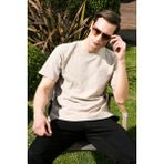 Buratti Pamuklu Rahat Kesim Tek Cepli Bisiklet Yaka T Shirt Erkek T Shirt 5902642 - Taş