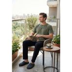 Buratti Pamuklu Regular Fit Baskılı Erkek Pijama Takımı 6096160 HAKİ