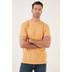 Buratti Pamuklu Regular Fit Bisiklet Yaka Basic T Shirt Erkek T Shirt 59020201 - Hardal