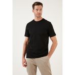 Buratti Pamuklu Regular Fit Bisiklet Yaka Basic T Shirt Erkek T Shirt 59020201 - Siyah