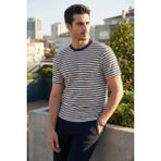 Buratti Pamuklu Regular Fit Bisiklet Yaka T Shirt Erkek T Shirt 5904027 - İndigo - 2XL