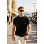 Buratti Pamuklu Regular Fit Bisiklet Yaka T Shirt Erkek T Shirt 5904063 - Siyah - 2XL