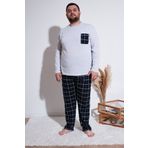 Buratti Pamuklu Regular Fit Büyük Beden Pijama Takımı Erkek PİJAMA TAKIMI 6572001B