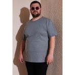 Buratti Pamuklu Regular Fit Büyük Beden T Shirt Erkek T Shirt 59020001B - Açık Haki - 3XL
