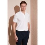 Buratti Pamuklu Regular Fit Düğmeli Polo Yaka T Shirt Erkek Polo Yaka T Shirt 5902739 - 2XL - Beyaz