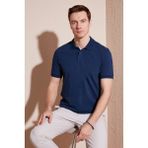Buratti Pamuklu Regular Fit Düğmeli Polo Yaka T Shirt Erkek Polo Yaka T Shirt 5902739 - 2XL - İndigo