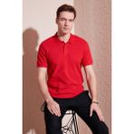 Buratti Pamuklu Regular Fit Düğmeli Polo Yaka T Shirt Erkek Polo Yaka T Shirt 5902739 - 2XL - Kırmızı