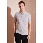 Buratti Pamuklu Regular Fit Düğmeli Polo Yaka T Shirt Erkek Polo Yaka T Shirt 5902739 - Açık Gri