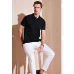 Buratti Pamuklu Regular Fit Düğmeli Polo Yaka T Shirt Erkek Polo Yaka T Shirt 5902739 - XL - Siyah